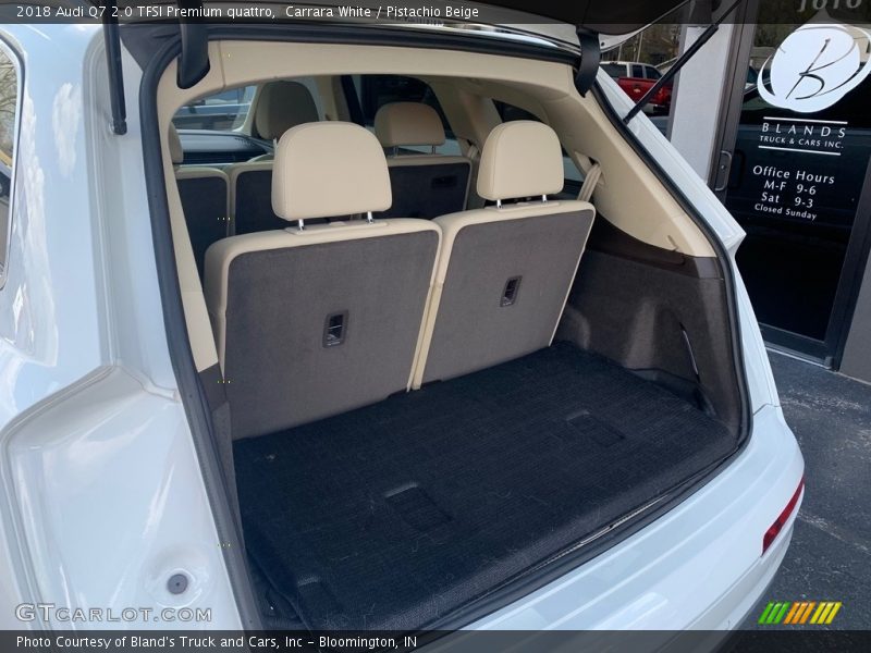 Carrara White / Pistachio Beige 2018 Audi Q7 2.0 TFSI Premium quattro