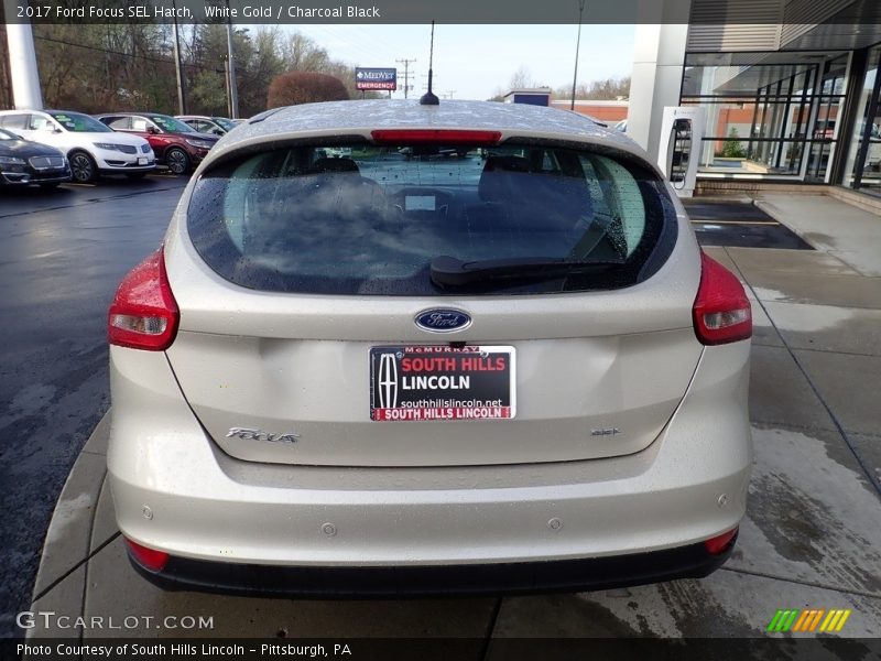 White Gold / Charcoal Black 2017 Ford Focus SEL Hatch