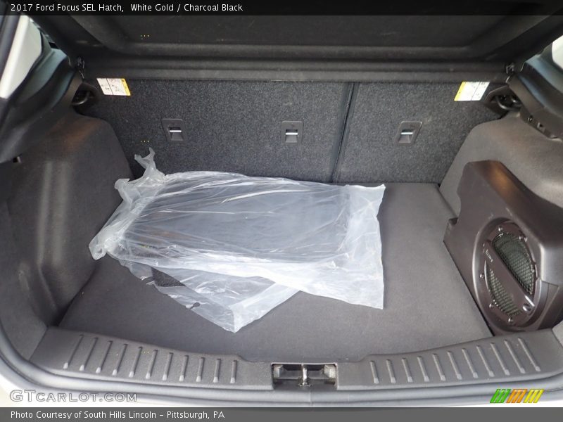 White Gold / Charcoal Black 2017 Ford Focus SEL Hatch