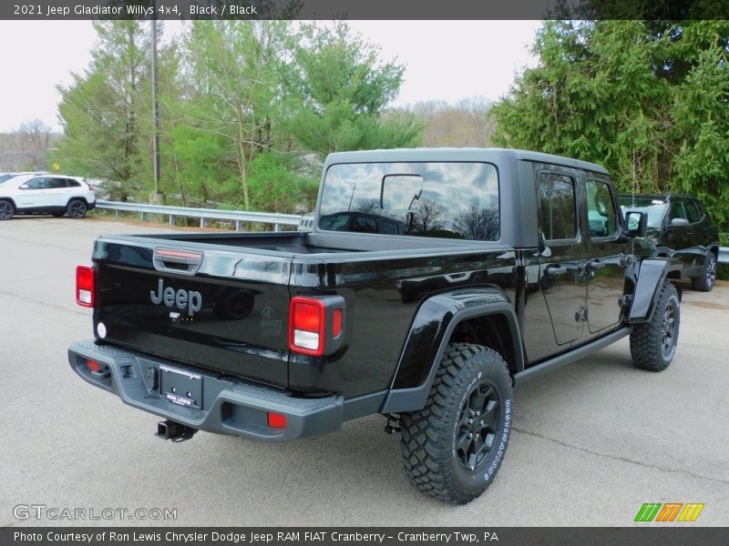 Black / Black 2021 Jeep Gladiator Willys 4x4