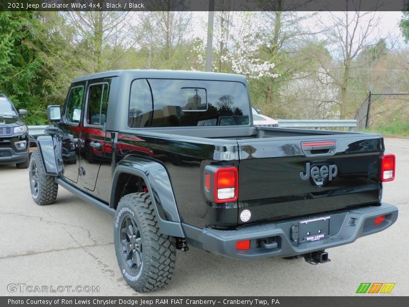 Black / Black 2021 Jeep Gladiator Willys 4x4