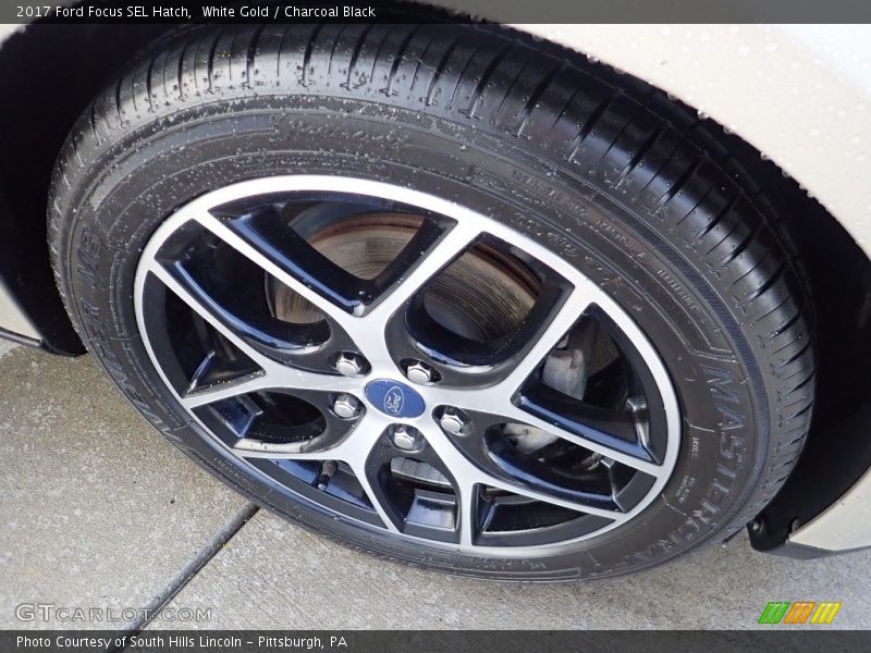 White Gold / Charcoal Black 2017 Ford Focus SEL Hatch