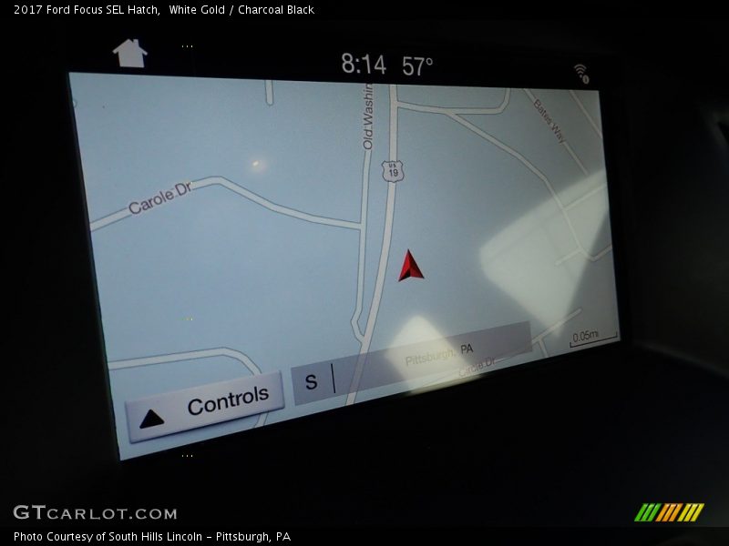 White Gold / Charcoal Black 2017 Ford Focus SEL Hatch