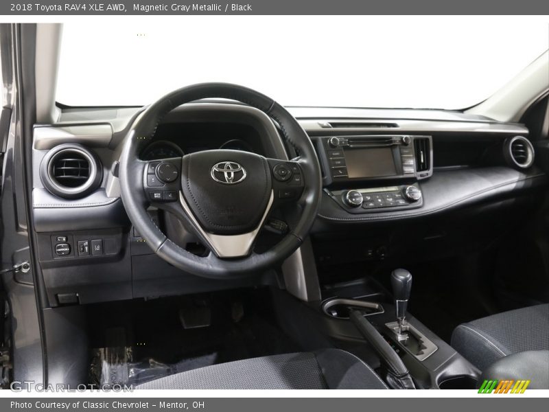 Magnetic Gray Metallic / Black 2018 Toyota RAV4 XLE AWD