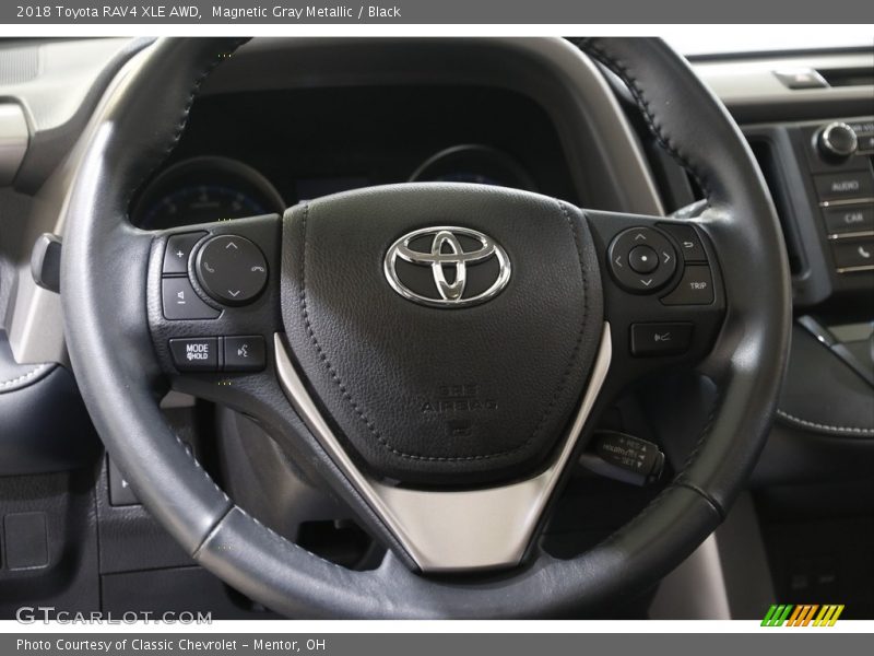 Magnetic Gray Metallic / Black 2018 Toyota RAV4 XLE AWD