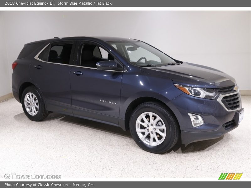 Storm Blue Metallic / Jet Black 2018 Chevrolet Equinox LT