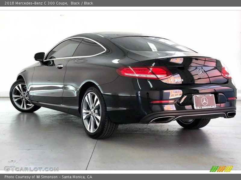 Black / Black 2018 Mercedes-Benz C 300 Coupe