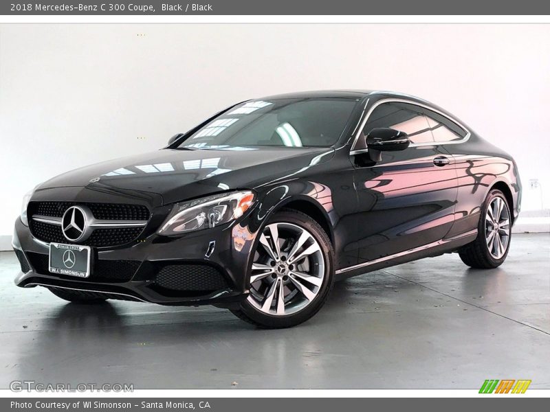 Black / Black 2018 Mercedes-Benz C 300 Coupe
