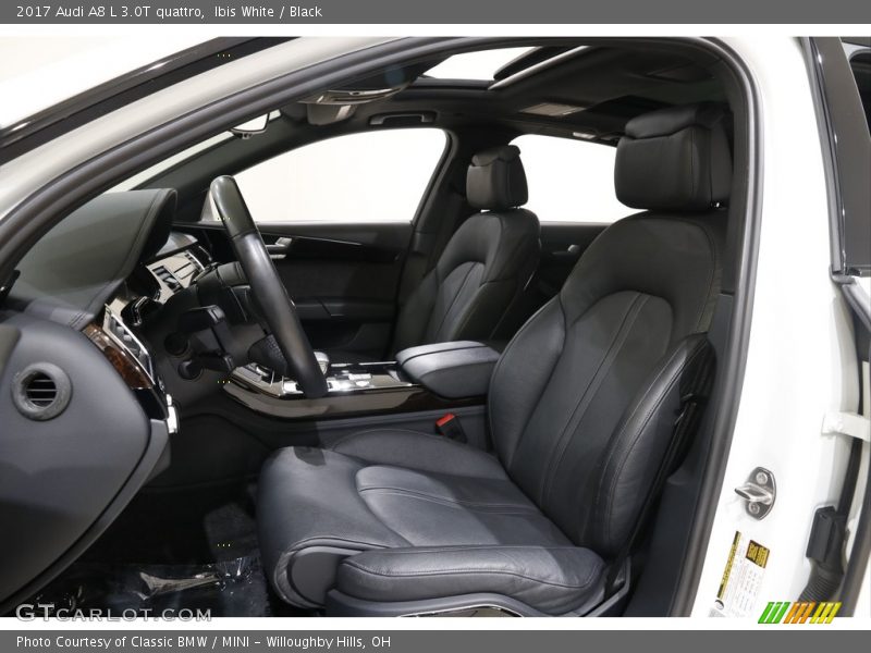 Ibis White / Black 2017 Audi A8 L 3.0T quattro