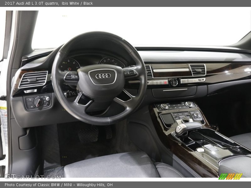 Ibis White / Black 2017 Audi A8 L 3.0T quattro