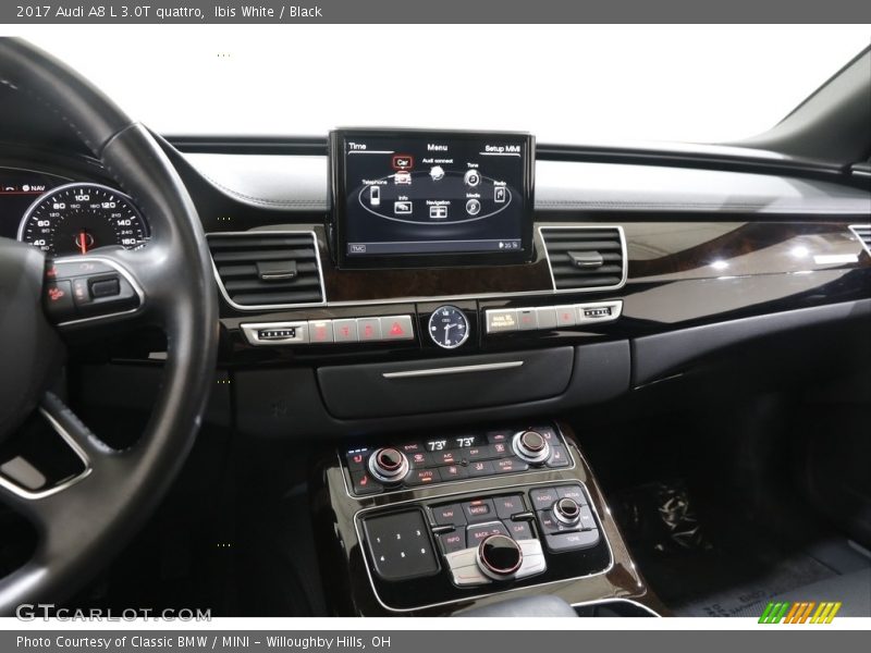 Ibis White / Black 2017 Audi A8 L 3.0T quattro