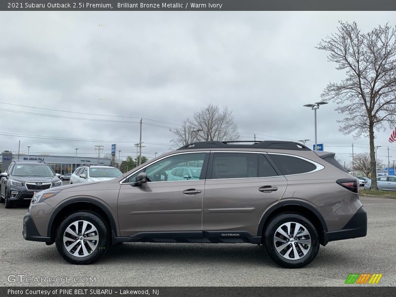 Brilliant Bronze Metallic / Warm Ivory 2021 Subaru Outback 2.5i Premium