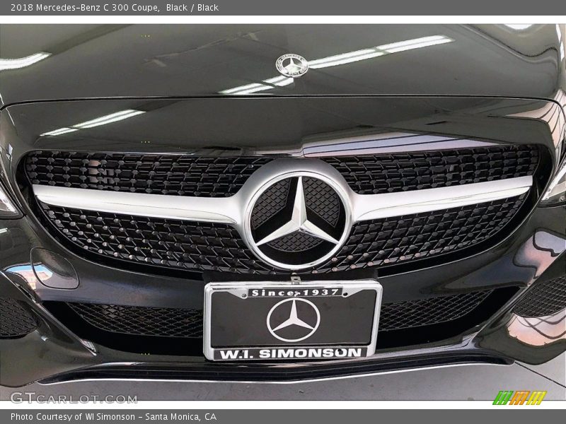 Black / Black 2018 Mercedes-Benz C 300 Coupe