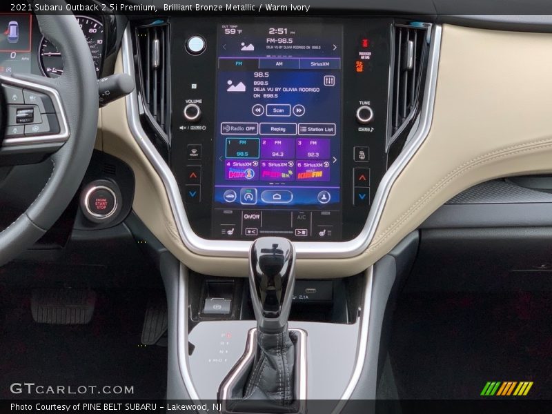 Brilliant Bronze Metallic / Warm Ivory 2021 Subaru Outback 2.5i Premium