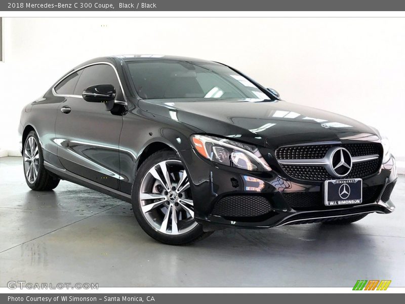 Black / Black 2018 Mercedes-Benz C 300 Coupe