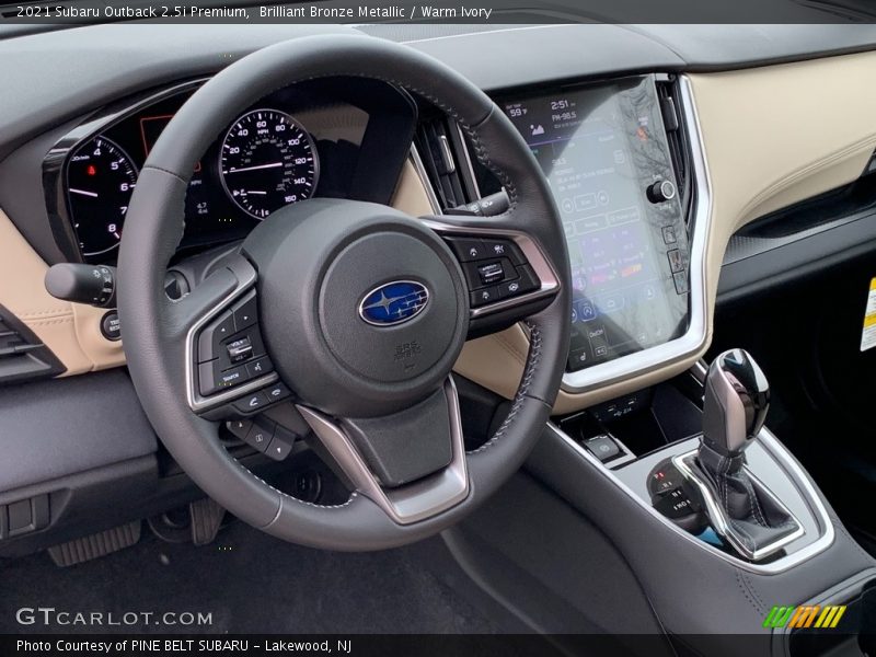 Brilliant Bronze Metallic / Warm Ivory 2021 Subaru Outback 2.5i Premium