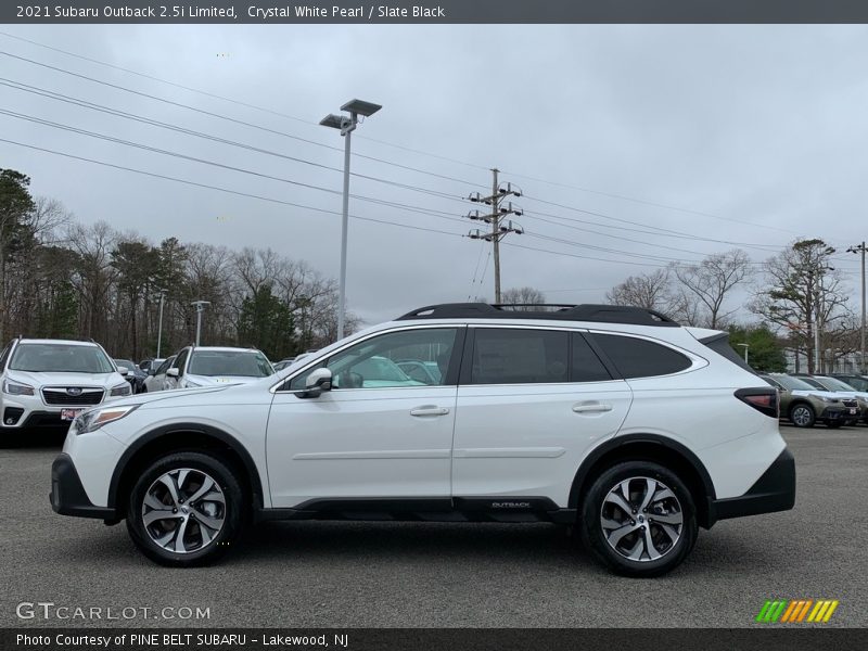 Crystal White Pearl / Slate Black 2021 Subaru Outback 2.5i Limited