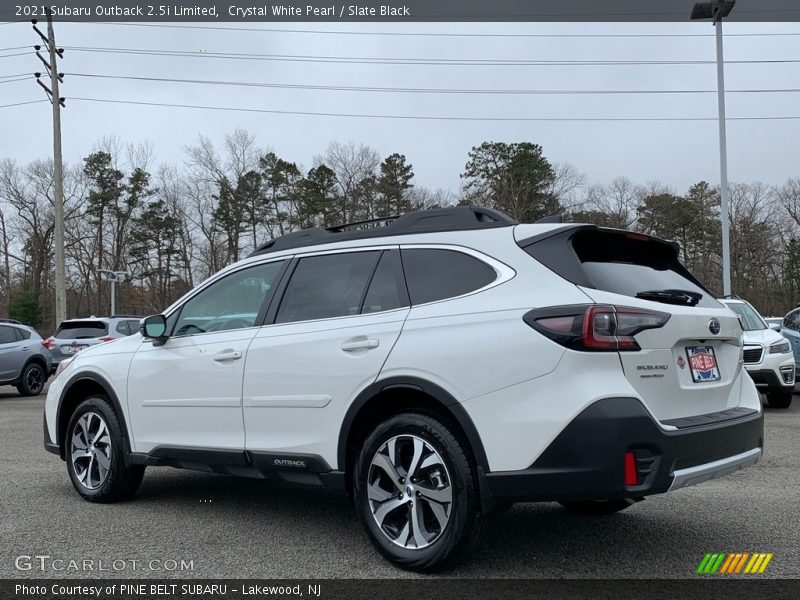 Crystal White Pearl / Slate Black 2021 Subaru Outback 2.5i Limited