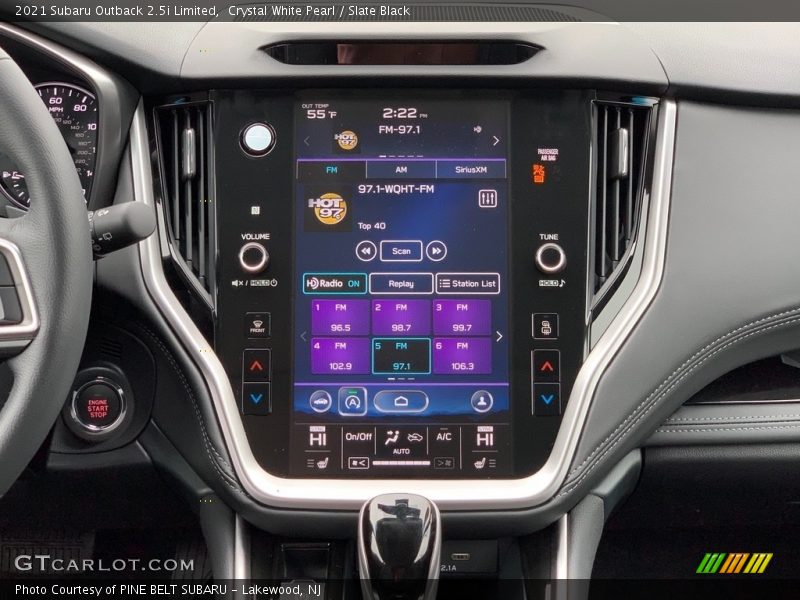 Crystal White Pearl / Slate Black 2021 Subaru Outback 2.5i Limited