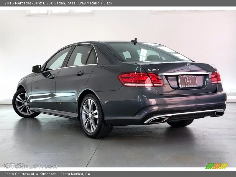 Steel Grey Metallic / Black 2016 Mercedes-Benz E 350 Sedan