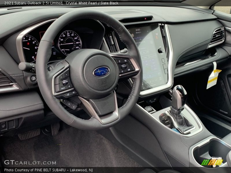 Crystal White Pearl / Slate Black 2021 Subaru Outback 2.5i Limited