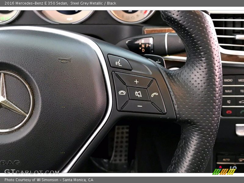 Steel Grey Metallic / Black 2016 Mercedes-Benz E 350 Sedan