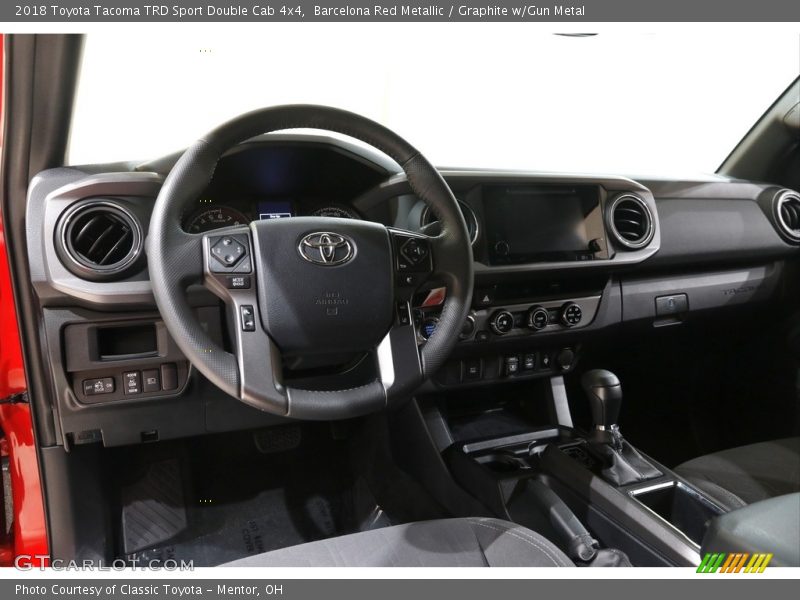 Barcelona Red Metallic / Graphite w/Gun Metal 2018 Toyota Tacoma TRD Sport Double Cab 4x4