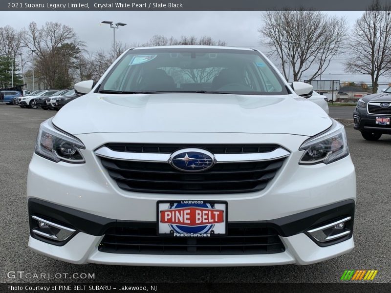 Crystal White Pearl / Slate Black 2021 Subaru Legacy Limited