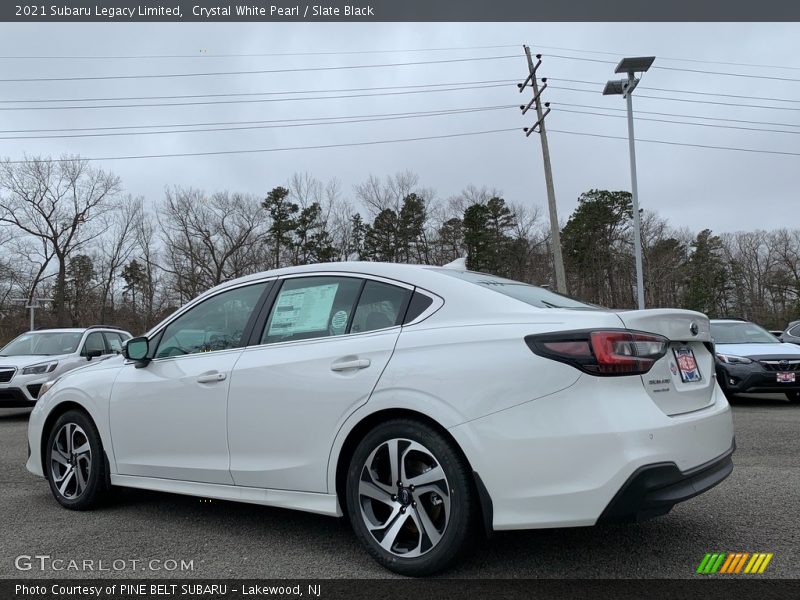 Crystal White Pearl / Slate Black 2021 Subaru Legacy Limited