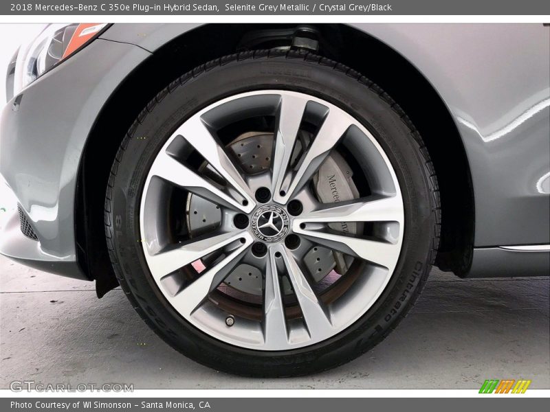 Selenite Grey Metallic / Crystal Grey/Black 2018 Mercedes-Benz C 350e Plug-in Hybrid Sedan