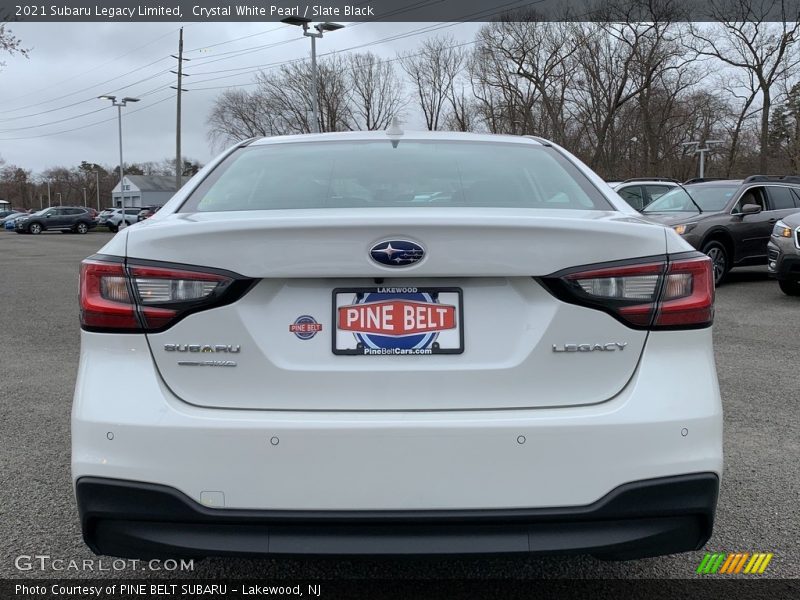 Crystal White Pearl / Slate Black 2021 Subaru Legacy Limited