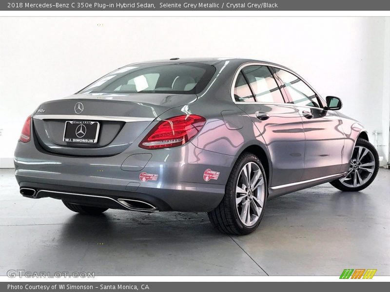 Selenite Grey Metallic / Crystal Grey/Black 2018 Mercedes-Benz C 350e Plug-in Hybrid Sedan
