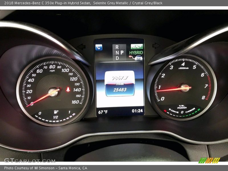 Selenite Grey Metallic / Crystal Grey/Black 2018 Mercedes-Benz C 350e Plug-in Hybrid Sedan