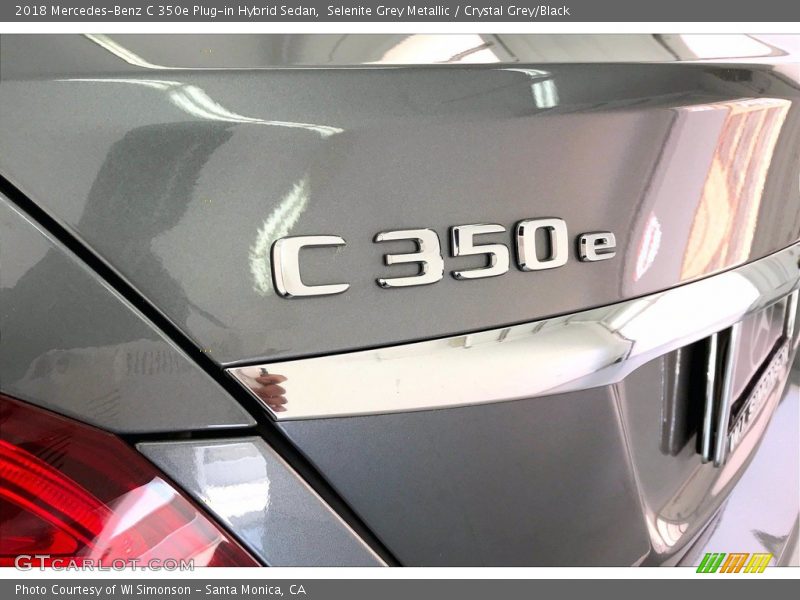 Selenite Grey Metallic / Crystal Grey/Black 2018 Mercedes-Benz C 350e Plug-in Hybrid Sedan