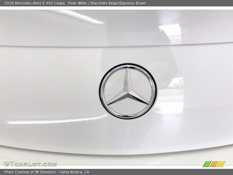 Polar White / Macchiato Beige/Espresso Brown 2018 Mercedes-Benz E 400 Coupe