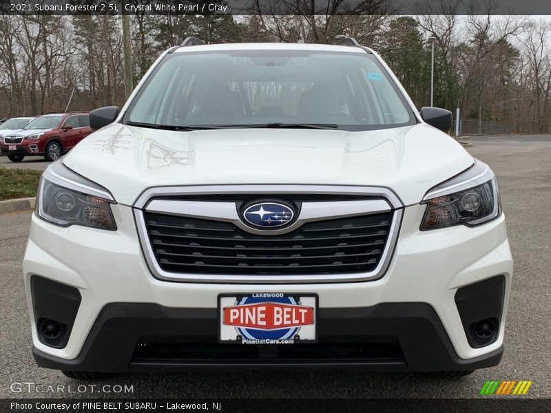 Crystal White Pearl / Gray 2021 Subaru Forester 2.5i