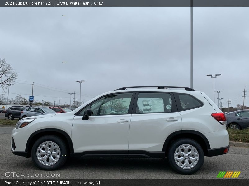 Crystal White Pearl / Gray 2021 Subaru Forester 2.5i