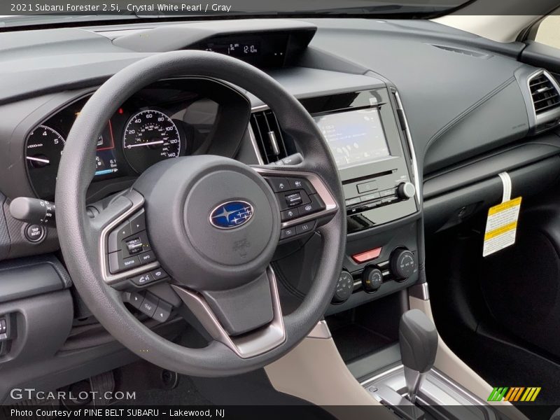Crystal White Pearl / Gray 2021 Subaru Forester 2.5i
