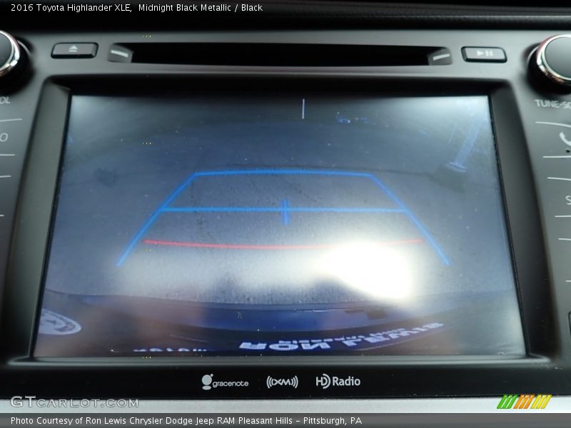 Midnight Black Metallic / Black 2016 Toyota Highlander XLE