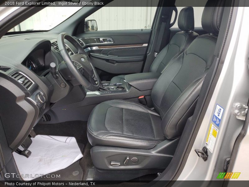 Ingot Silver / Ebony Black 2018 Ford Explorer Limited