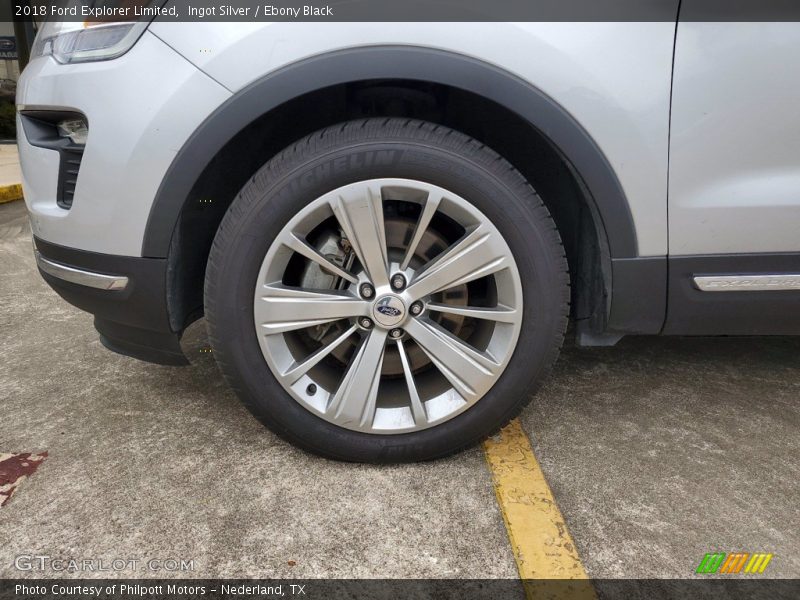 Ingot Silver / Ebony Black 2018 Ford Explorer Limited