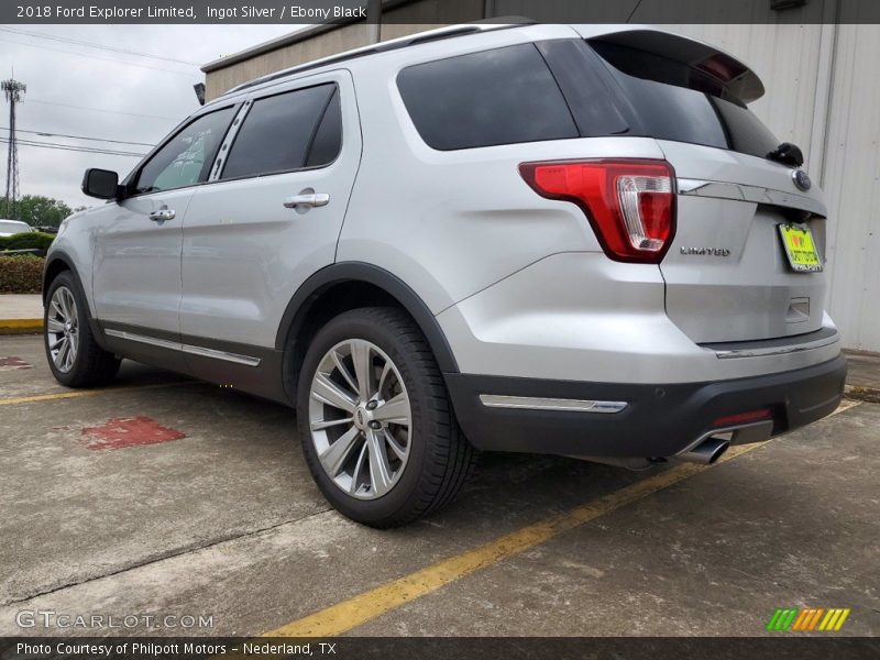 Ingot Silver / Ebony Black 2018 Ford Explorer Limited