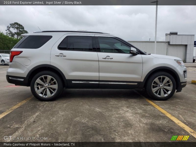 Ingot Silver / Ebony Black 2018 Ford Explorer Limited