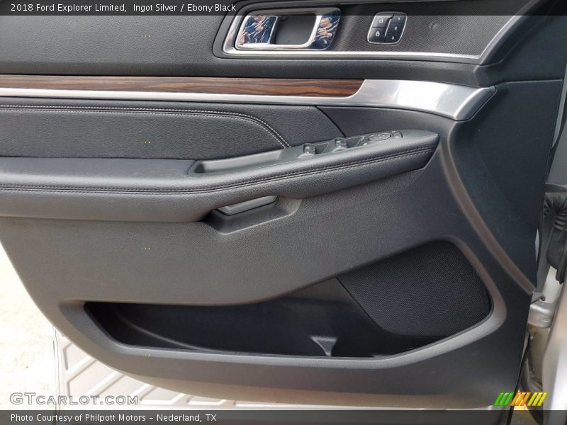 Ingot Silver / Ebony Black 2018 Ford Explorer Limited