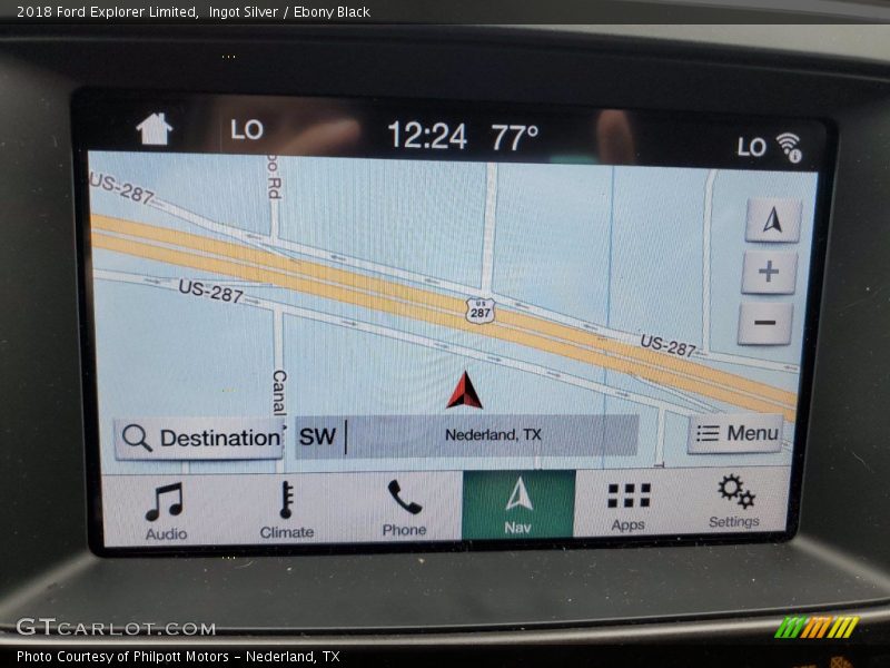 Ingot Silver / Ebony Black 2018 Ford Explorer Limited