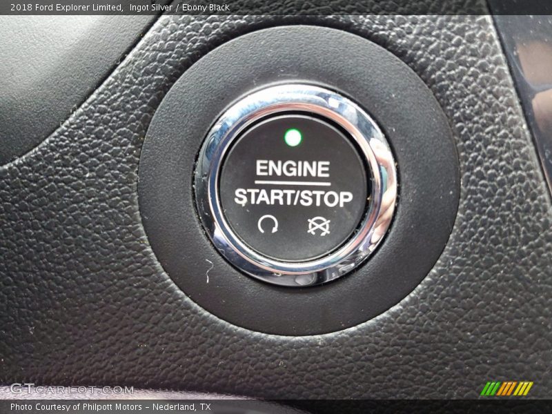 Ingot Silver / Ebony Black 2018 Ford Explorer Limited