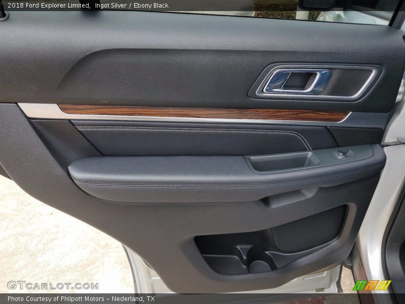 Ingot Silver / Ebony Black 2018 Ford Explorer Limited