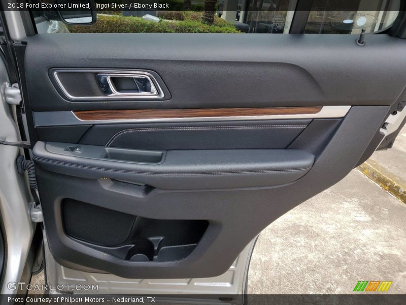 Ingot Silver / Ebony Black 2018 Ford Explorer Limited