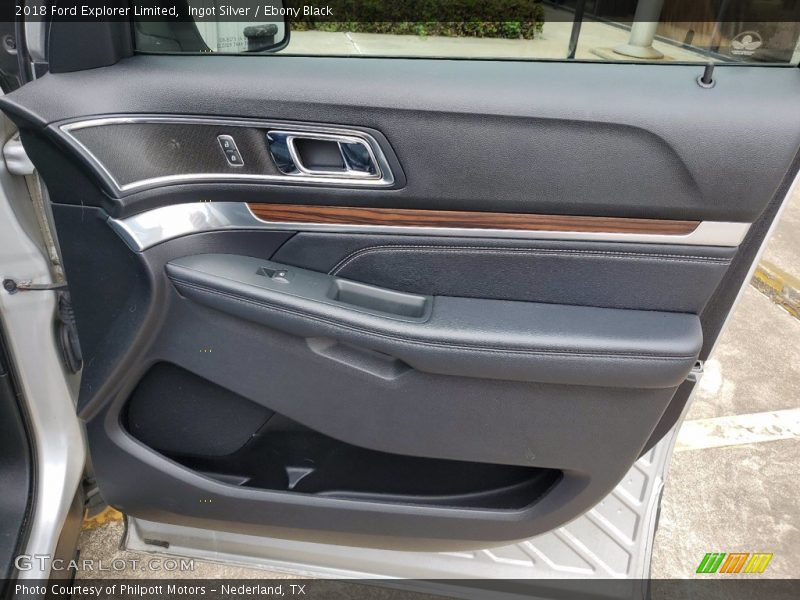 Ingot Silver / Ebony Black 2018 Ford Explorer Limited