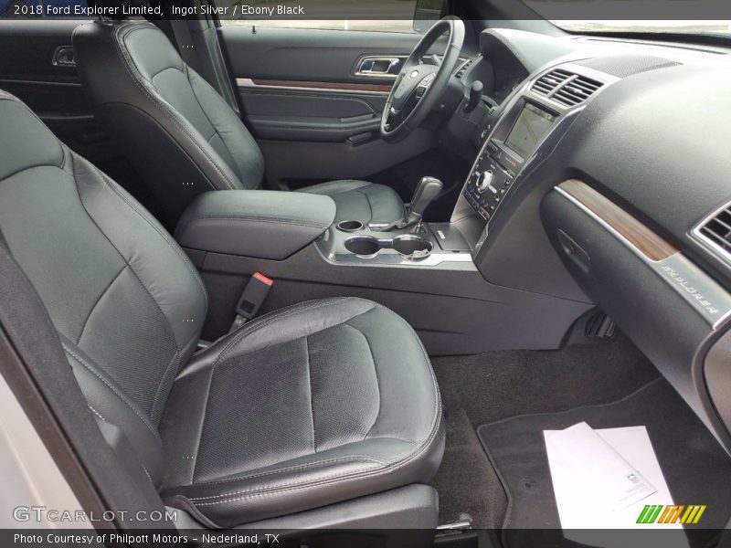 Ingot Silver / Ebony Black 2018 Ford Explorer Limited